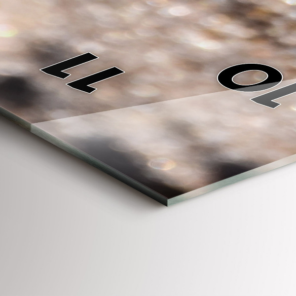 Vertical wall clock Seashells on the beach