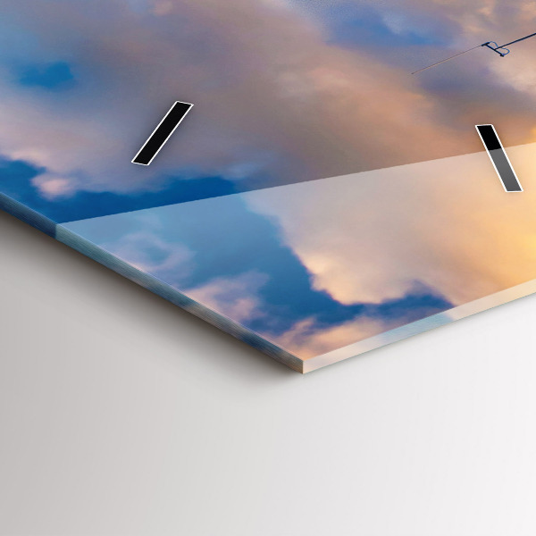 Vertical wall clock The Lighthouse and the Baltic Sea