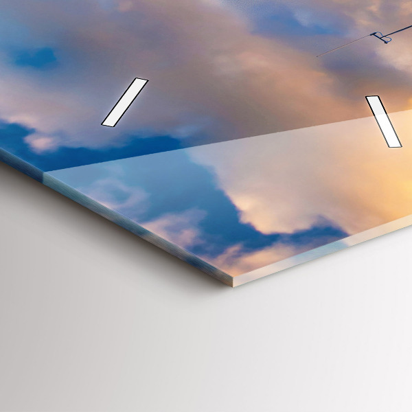 Vertical wall clock The Lighthouse and the Baltic Sea