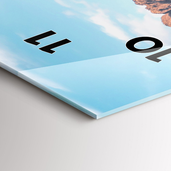 Vertical wall clock Cottage in the Tatra Mountains