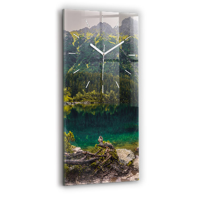 Vertical wall clock Morskie Oko in the Tatra Mountains
