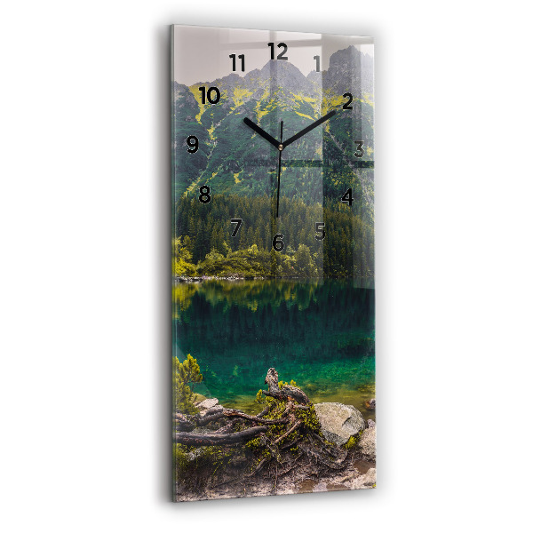 Vertical wall clock Morskie Oko in the Tatra Mountains