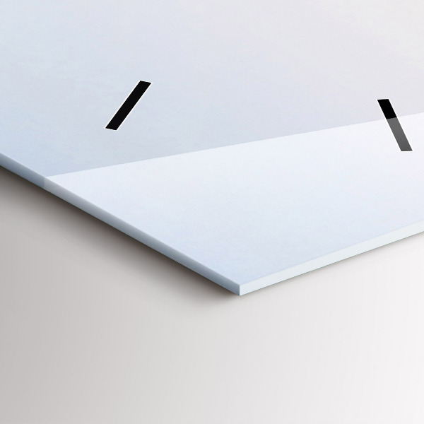 Vertical wall clock Lake and mountains