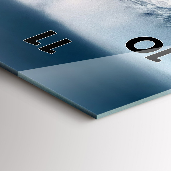 Vertical wall clock Winter landscape of the Tatra Mountains