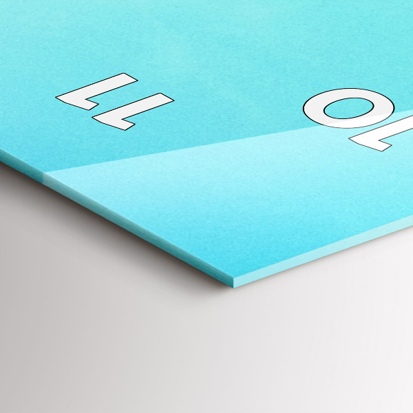 Vertical wall clock Mountain and river in Poland