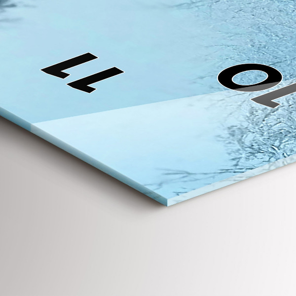 Vertical wall clock Deer on the tracks