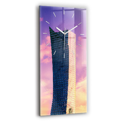 Vertical wall clock Skyscraper in Warsaw
