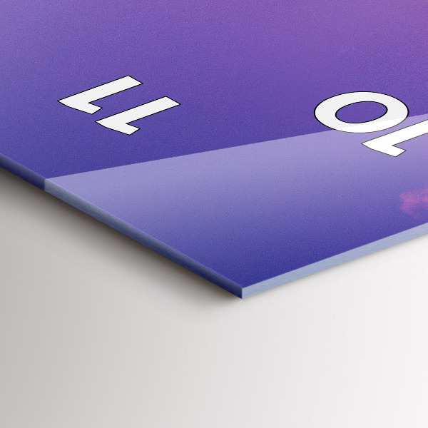 Vertical wall clock Skyscraper in Warsaw