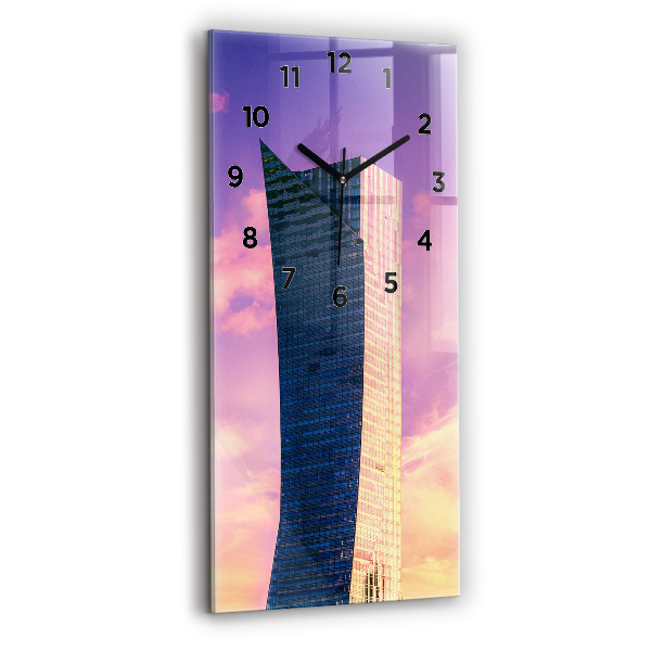 Vertical wall clock Skyscraper in Warsaw