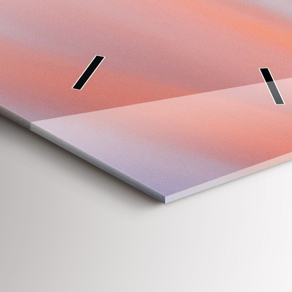 Vertical wall clock Lake view