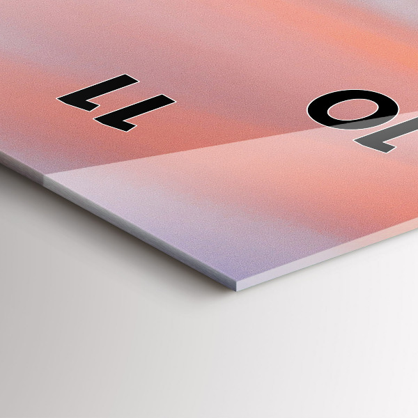 Vertical wall clock Lake view