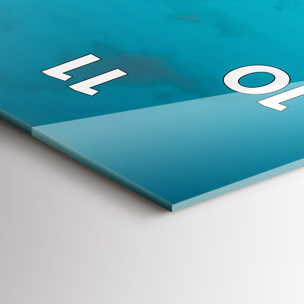 Vertical wall clock Woman on the road