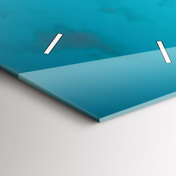 Vertical wall clock Woman on the road