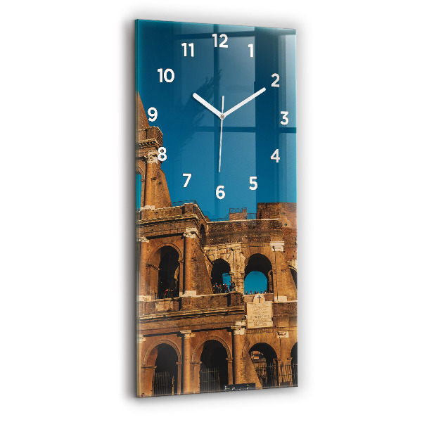 Vertical wall clock The Colosseum in Italy