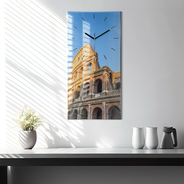 Vertical wall clock Colosseum in Rome
