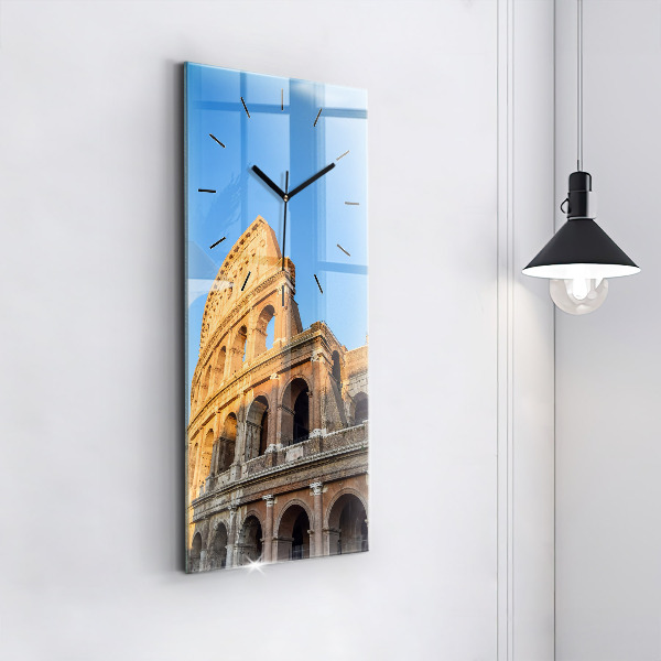 Vertical wall clock Colosseum in Rome