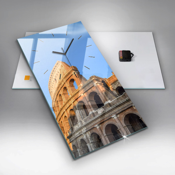 Vertical wall clock Colosseum in Rome