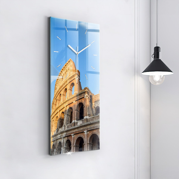 Vertical wall clock Colosseum in Rome