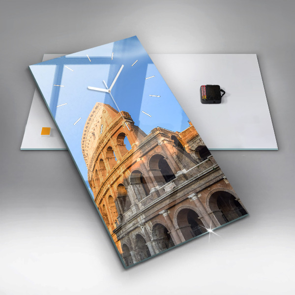 Vertical wall clock Colosseum in Rome