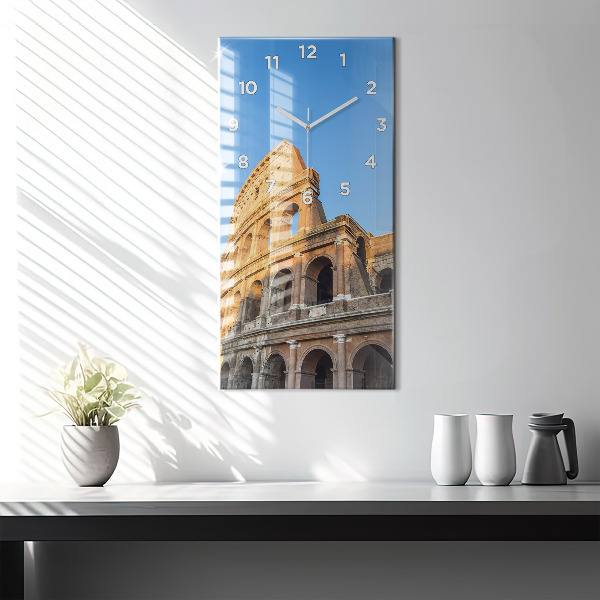 Vertical wall clock Colosseum in Rome