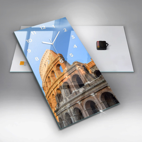 Vertical wall clock Colosseum in Rome