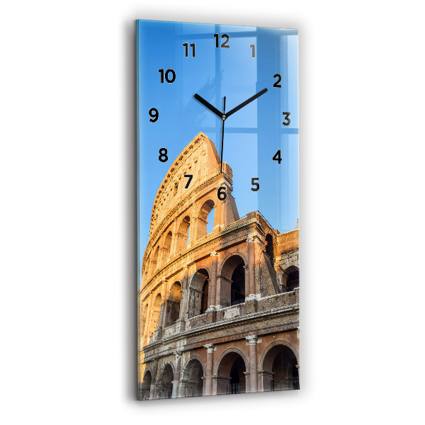 Vertical wall clock Colosseum in Rome