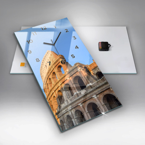 Vertical wall clock Colosseum in Rome