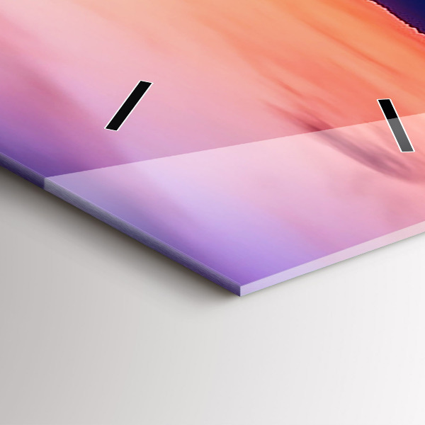 Vertical wall clock The inscription Memories