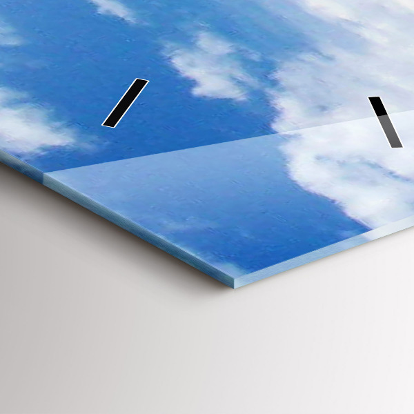 Vertical wall clock Sunken watercraft