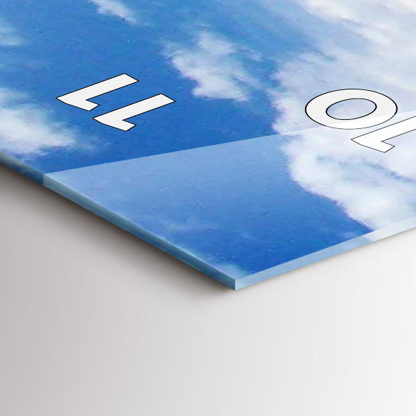 Vertical wall clock Sunken watercraft