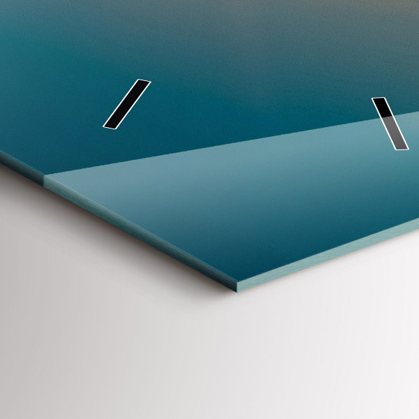 Vertical wall clock Sunrise landscape