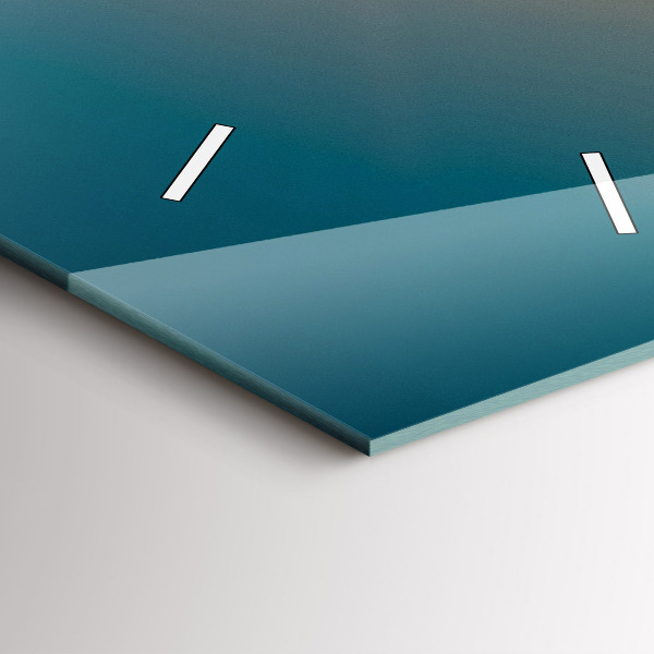 Vertical wall clock Sunrise landscape