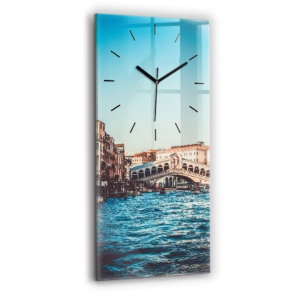 Vertical wall clock Rialto Bridge in Venice