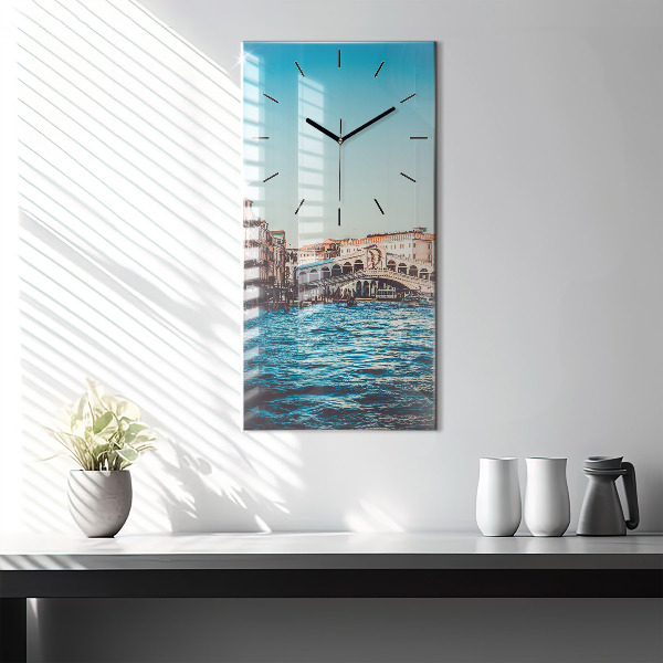 Vertical wall clock Rialto Bridge in Venice