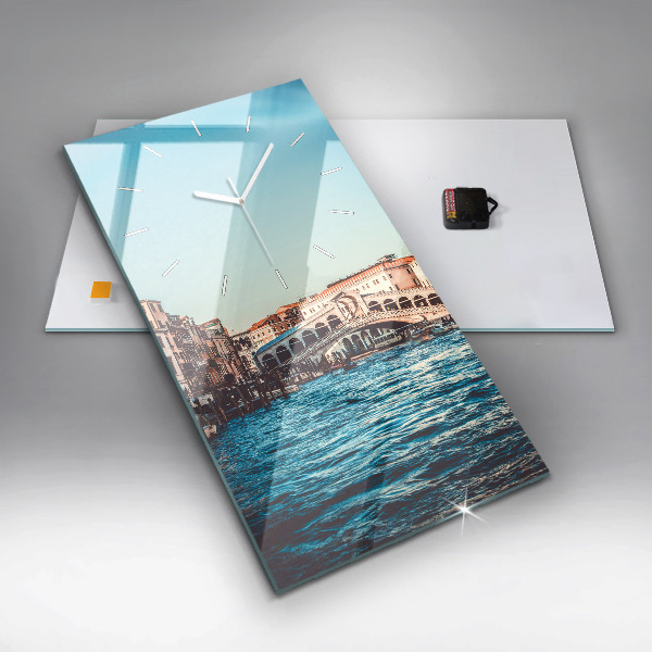 Vertical wall clock Rialto Bridge in Venice