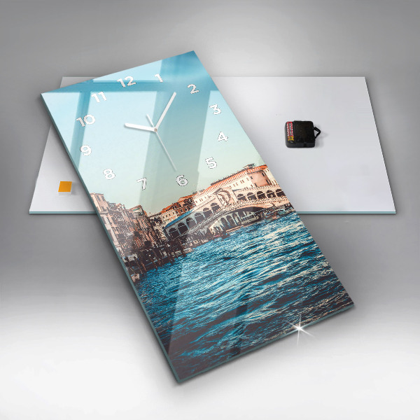 Vertical wall clock Rialto Bridge in Venice