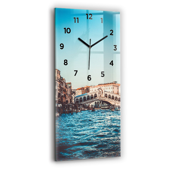 Vertical wall clock Rialto Bridge in Venice
