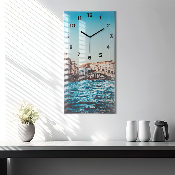Vertical wall clock Rialto Bridge in Venice