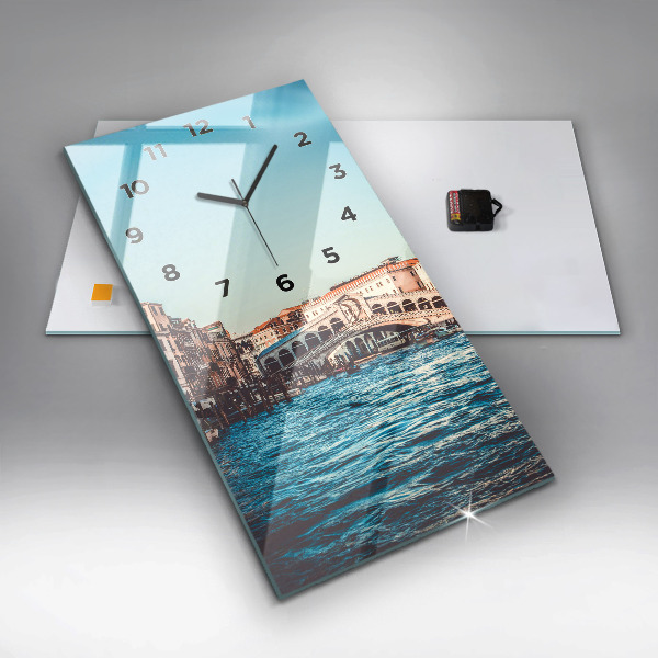 Vertical wall clock Rialto Bridge in Venice