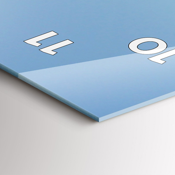 Vertical wall clock Route 66 in the US