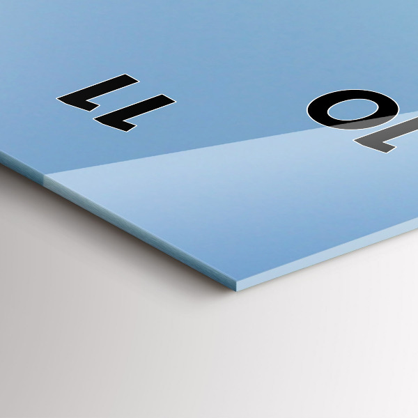 Vertical wall clock Route 66 in the US