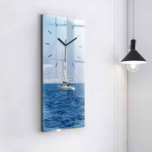 Vertical wall clock Yacht in Tenerife