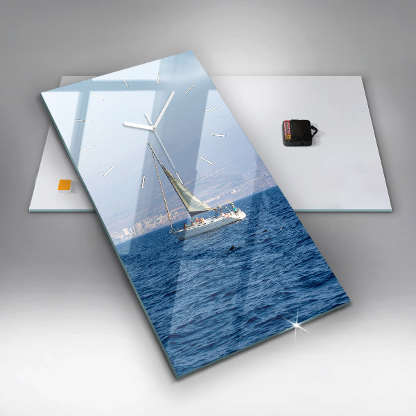 Vertical wall clock Yacht in Tenerife
