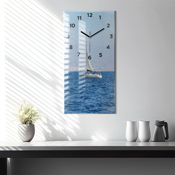 Vertical wall clock Yacht in Tenerife
