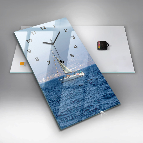 Vertical wall clock Yacht in Tenerife