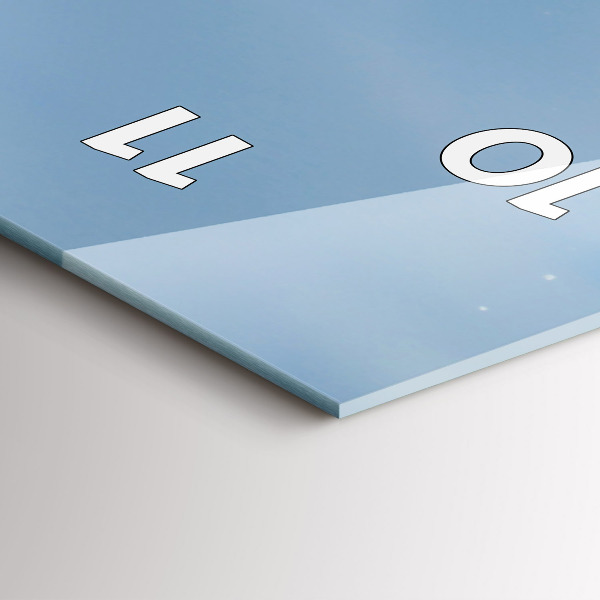 Vertical wall clock Sea wave photography