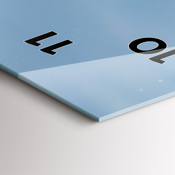 Vertical wall clock Sea wave photography