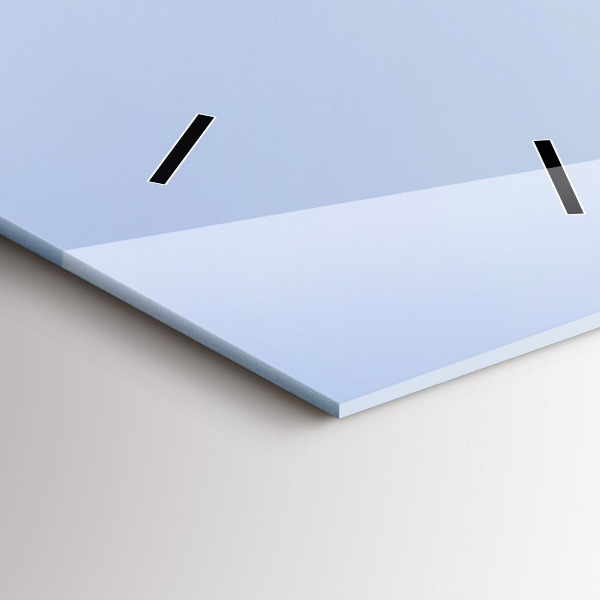 Vertical wall clock Mountains by the ocean