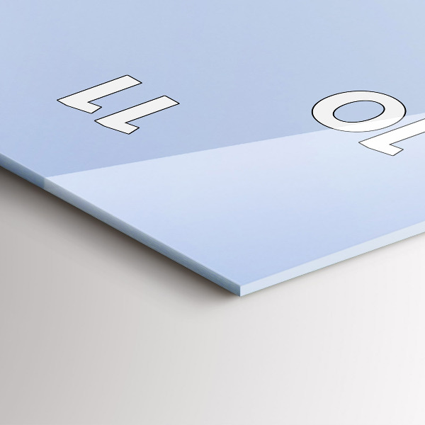 Vertical wall clock Mountains by the ocean