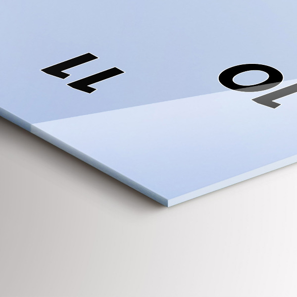 Vertical wall clock Mountains by the ocean